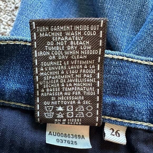 7 For All Mankind Josefina Skinny Boyfriend medium wash jeans size 26 - Picture 8 of 12